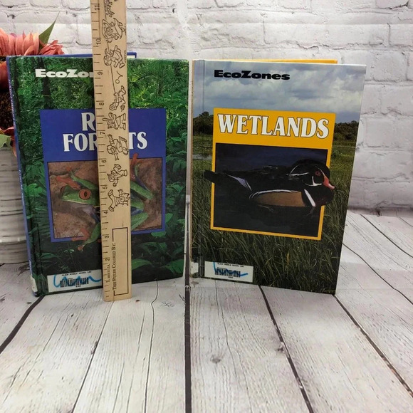 vintage ecozones children's books rain forests wetlands 1989 - Picture 2 of 10